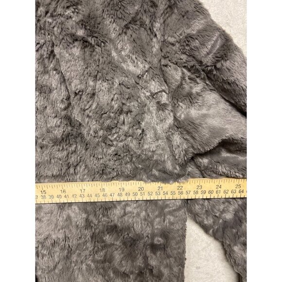 ASTR the Label Women's Skylar Faux Fur Open Front Jacket Medium Brown Revolve - Picture 7 of 9